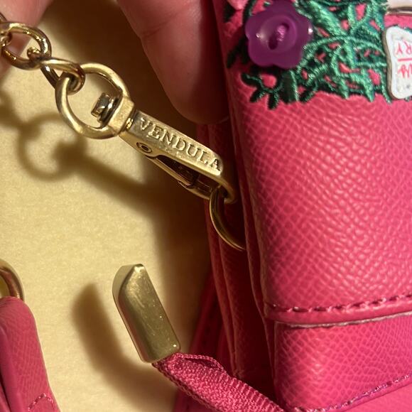 Vendula Ribbons & Bows Haberdashery Crossbody Phone Pouch Pink Ribbon Purse NWOT - Picture 7 of 15